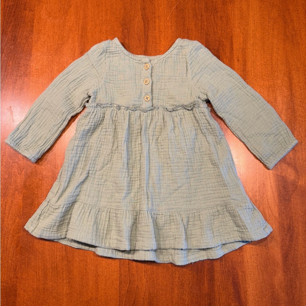18mo Linen Dress  + Bloomers
